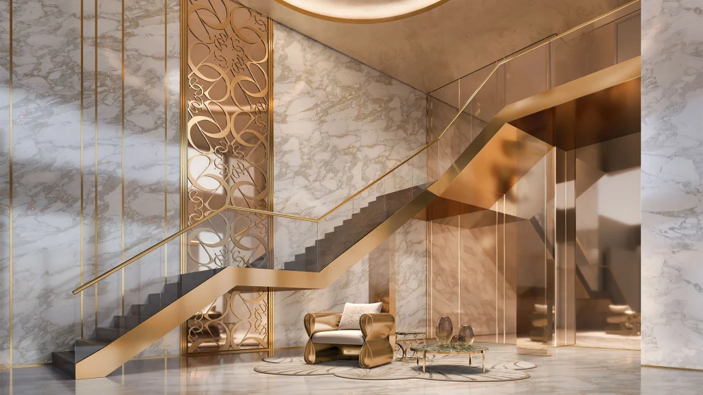 Perspectiva Ilustrada: Lobby Transfer Do Saffire By Elie Saab